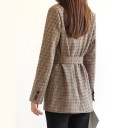 Veste à carreaux pour femmes B898 4