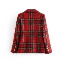 Veste à carreaux pour femmes B956 2