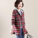 Veste à carreaux pour femmes P2535 2