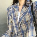 Veste à carreaux pour femmes 3