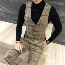 Veste à carreaux pour homme F351 2