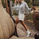 Veste à paillettes pour femmes P1385 1