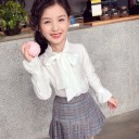 Veste, chemisier et jupe pour fille L1454 4