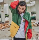 Veste colorée pour homme avec capuche J1410 3