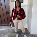 Veste courte à boutons pour femmes P1539 4