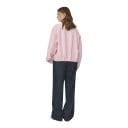 Veste courte oversize pour femme avec col zippé, ourlet élastique et poignets, avec poches latérales, ample pour le printemps et l'automne 8
