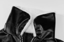 Veste courte pour femmes en simili cuir P1896 4