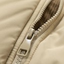 Veste d'automne et d'hiver pour homme Capuche amovible Doublure coupe-vent Fermeture éclair Poches pratiques Doublure en coton Conception 12