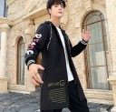 Veste d'automne longue pour homme F1241 1