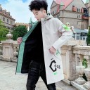 Veste d'automne longue pour homme F1273 1