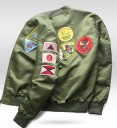 Veste d'aviation pour homme avec broderies J1434 2