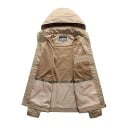 Veste d’extérieur pour homme avec capuche Coupe-vent imperméable avec fermeture éclair et poches Veste de randonnée légère pour les loisirs 8