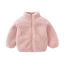 Veste d'hiver en peluche pour enfants Veste chaude en polyester à fermeture éclair avec col montant Veste d'hiver douce et chaude pour enfants Coupe confortable 9
