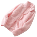 Veste d'hiver en polyester pour femmes Veste en peluche chaude avec col montant Fermeture éclair Tissu doux et chaud Vêtements d'hiver confortables 10