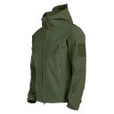 Veste d'hiver imperméable pour homme avec capuche à zip et poches en COTON POLYESTER plusieurs couleurs unie 5