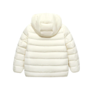 Veste d'hiver pour enfants avec capuche Fermeture éclair Poches spacieuses En tissu nylon uni Veste légère et résistante pour temps froid 3