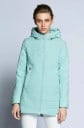 Veste d'hiver pour femmes avec capuche Protège du vent, de la pluie et de la neige Surface matelassée Fermeture éclair à double sens 4