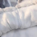 Veste d'hiver pour femmes avec col haut en peluche Veste chaude en polyester et cachemire Fermeture éclair Poches pratiques Élégant look 3