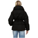 Veste d'hiver pour femmes avec col Veste chaude à pressions avec poches et cordon de serrage à la taille Manteau d'hiver confortable pour un usage quotidien 13