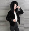 Veste d'hiver pour femmes avec fourrure P1659 1