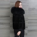Veste d'hiver pour femmes avec fourrure P1659 2