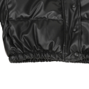 Veste d'hiver pour femmes Col montant Fermeture éclair et boutons pression Conception en polyester chaud Manteau d'hiver élégant Veste 4