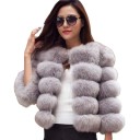 Veste d'hiver pour femmes en fausse fourrure 1