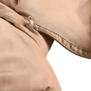 Veste d'hiver pour fille Fermeture éclair et boutons Poches avec pompons Capuche en fourrure Veste d'hiver unie chaude Coton Polyester Détails décoratifs 5