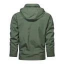 Veste d'hiver pour homme en nylon résistant au vent Fermeture éclair Poches pratiques Doublure chaude en nylon et polyester Veste 9