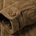 Veste d'hiver pour homme Résistante au vent Fermeture à boutons Polyester Poches pratiques Col Doublure en cachemire Confortable et chaud 8