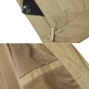 Veste d'hiver pour hommes Résistante au vent Fermeture éclair Nylon Capuche Col Doublure en polyester Poches pratiques Chaude et confortable 7