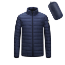Veste d'hiver pour hommes Unisexe coupe-vent Fermeture éclair Polyester résistant Veste stylée avec broderie sur la manche Conception d'hiver 1