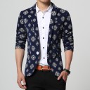Veste de costume décontractée pour homme avec imprimé J2179 1