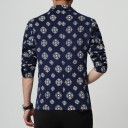 Veste de costume décontractée pour homme avec imprimé J2179 3