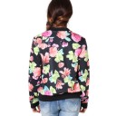 Veste de printemps/automne pour femmes avec motif floral J704 6