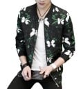 Veste de printemps/automne pour homme avec des fleurs 2