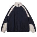 Veste de sport décontractée unisexe avec fermeture éclair avec empiècements contrastés et ourlet élastique Veste légère pour la ville 2