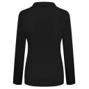 Veste élégante pour femmes avec col Veste de soirée unie à boutons en polyester Manteau stylé disponible en plusieurs couleurs pour un usage quotidien 7