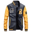 Veste en cuir de baseball pour homme J2038 14