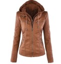 Veste en cuir moderne pour femmes J919 1