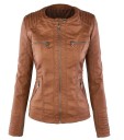 Veste en cuir moderne pour femmes J919 2