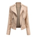 Veste en cuir pour femme P1766 4