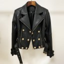 Veste en cuir pour femmes P2167 1
