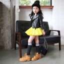 Veste en cuir pour fille L1881 3