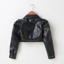 Veste en cuir pour fille L1891 1