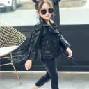 Veste en cuir pour fille L1930 3