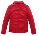 Veste en cuir pour fille - Rouge 2