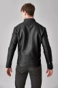 Veste en cuir pour homme avec fourrure J2067 6