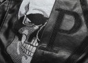 Veste en cuir pour homme avec skull 3