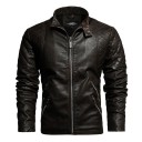 Veste en cuir pour homme F1058 5